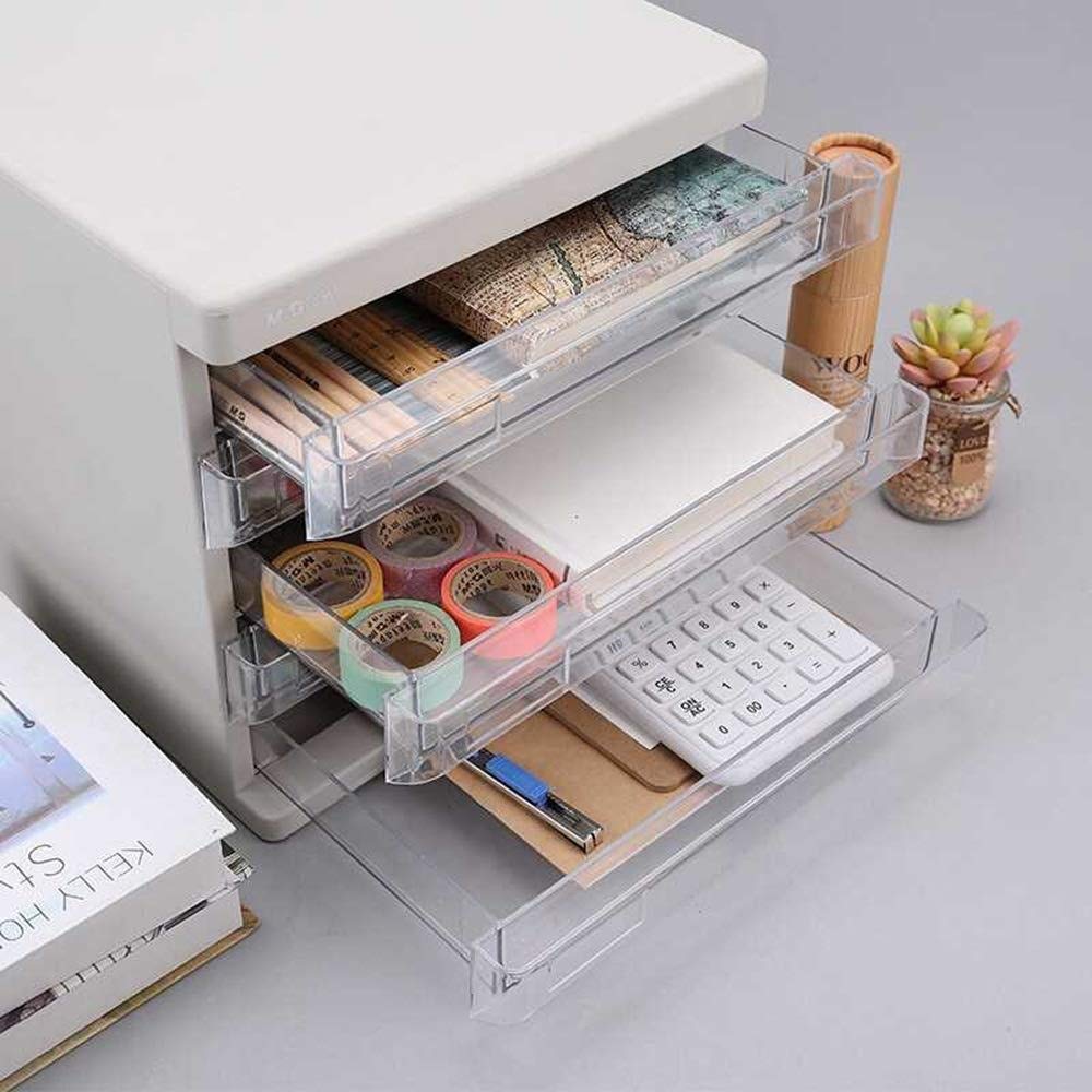 Scaffale per Documenti, Schedario per Archivio Piatto per Archivio Mobile per Archivio, Archivio per Documenti Cartacei Organizer per Archiviazione 5 Cassetti per Ufficio e Casa,25,5X35,8X26,5 c