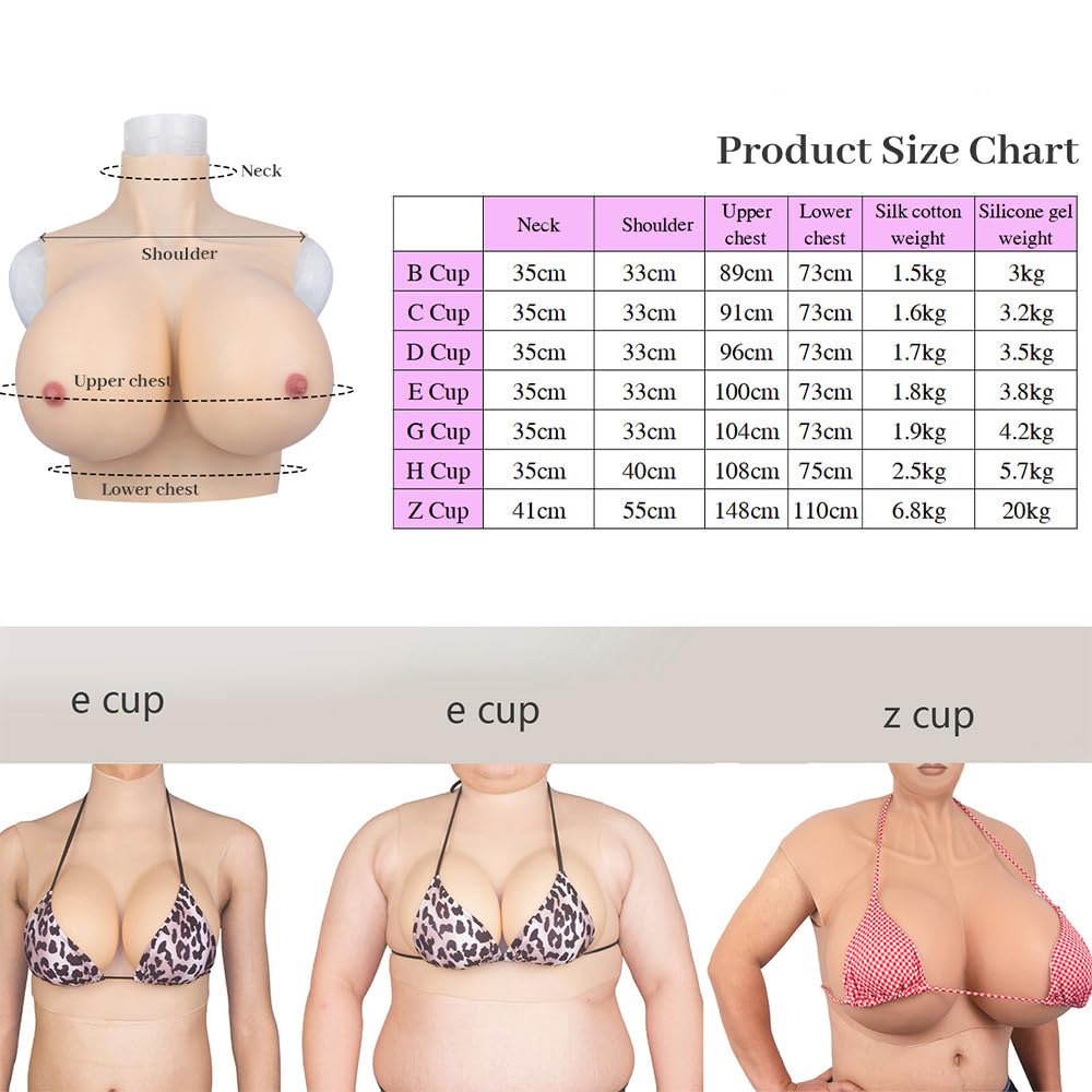 Silikon Brüste Brustformen Realistisch Brustplatten Brustprothese Künstliche Brust für Cosplay Crossdresser B-H Cup