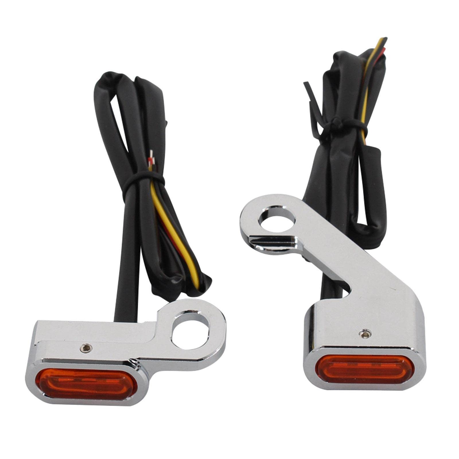 SECRET DESIRE Turn Signal Indicator Light Lamp for Touring Softail Silver Orange-image-20