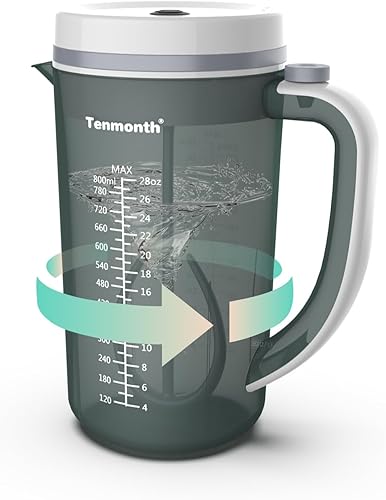 Jarra mezcladora eléctrica de fórmula para bebés, fabricante rápido de fórmula para bebés con boquilla de goteo y tapa de bloqueo, mezcla motorizada