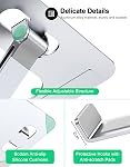 Zewwen Support pour ordinateur portable pour bureau, support pour ordinateur pliable ergonomique réglable avec chauffage-Vent, Riser pour ordinateur portatif en alliage d'aluminium compatible avec MacBook Air, Pro, Dell XPS, C'est un peu trop tard.