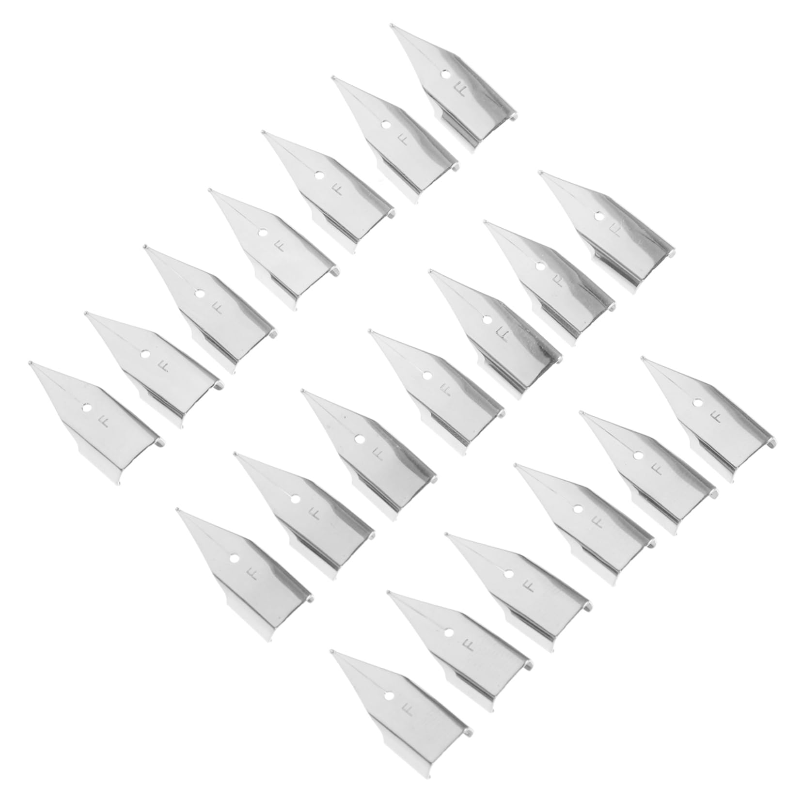 ARTIBETTER 4sets Replacement Flex for Calligraphy Pens Fountain Pen Tips Nibs Metal 20pcs*4