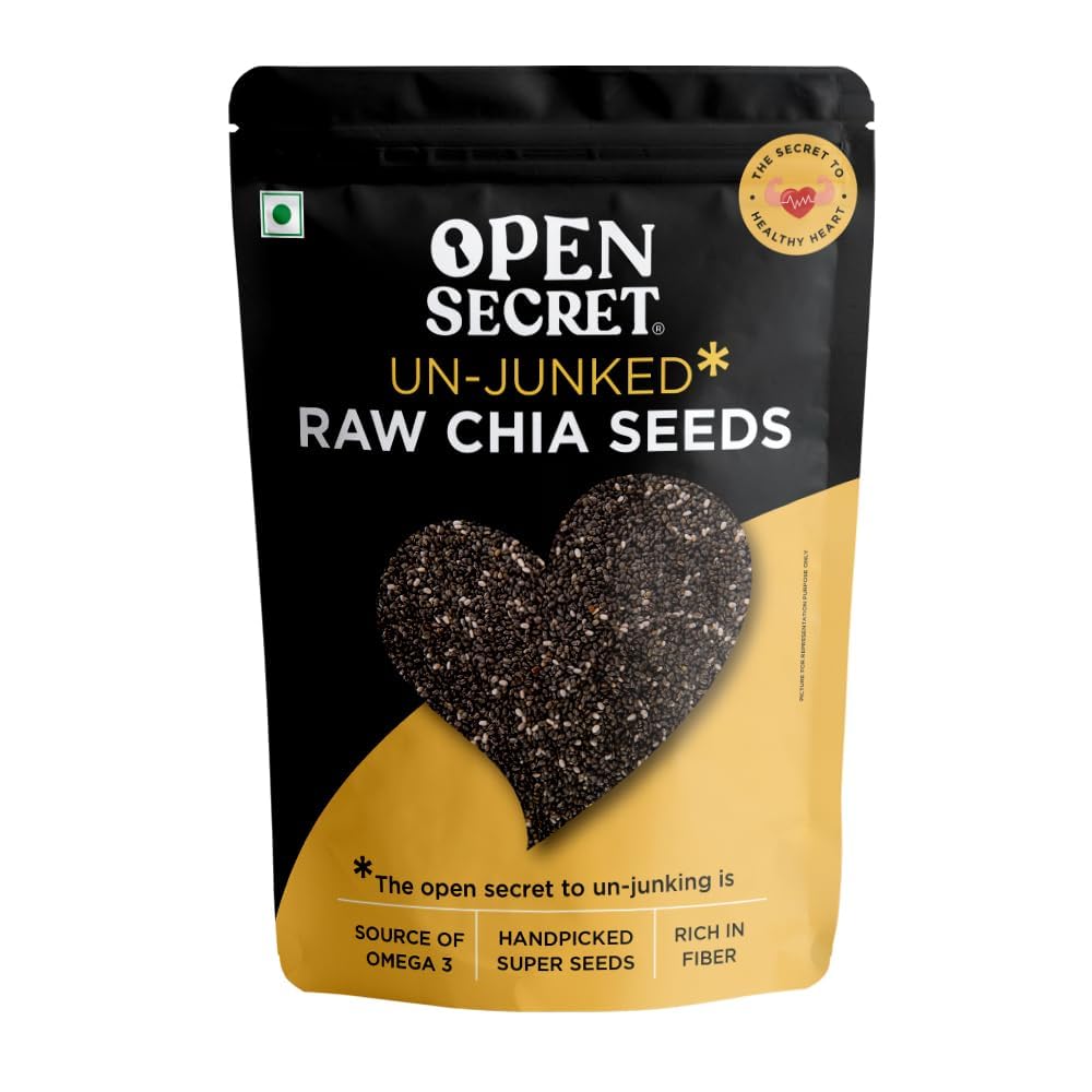 Open Secret Premium Chia Seeds | 500g | Seeds for Eating, Organic Chia Seeds, Healthy Snacks, Raw Chia Seeds for weight management, Rich in Protein & Fiber with Omega - 3 & Antioxidants (Pack of 1) (B0D4VLRPXQ) Amazon Price History, Amazon Price Tracker
