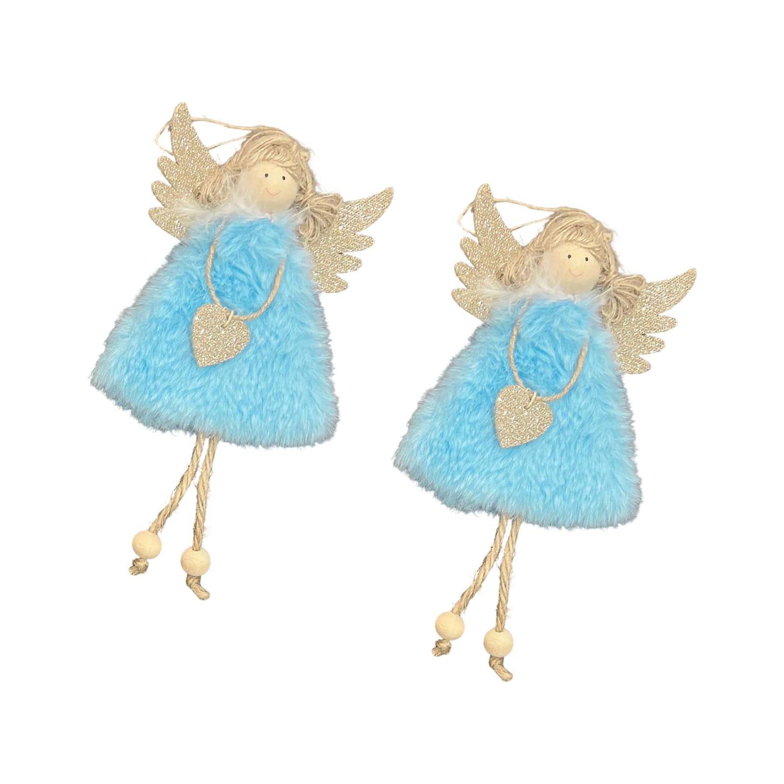 HZBB 2Pcs Plush Hanging Ornament for Christmas Tree, Mantels, Window, Patriotic Holidays Festival Hanging Ornament