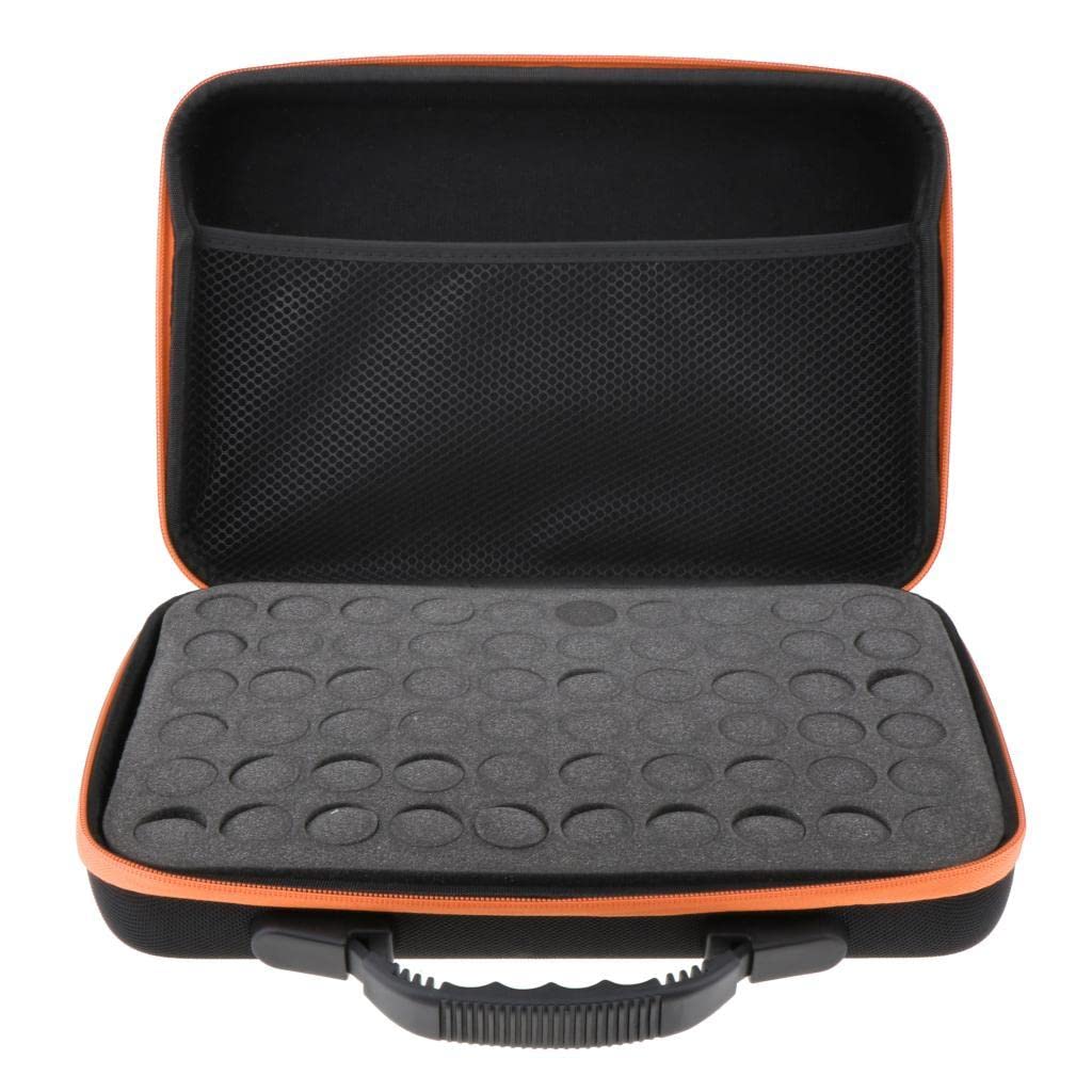 60 Bottles Essential Oil Carry Case 5ML~15ML Holder Storage Hand Bag Orange | Aromatherapy | Natural & Alternative Remedies | Health & Beauty-image-5