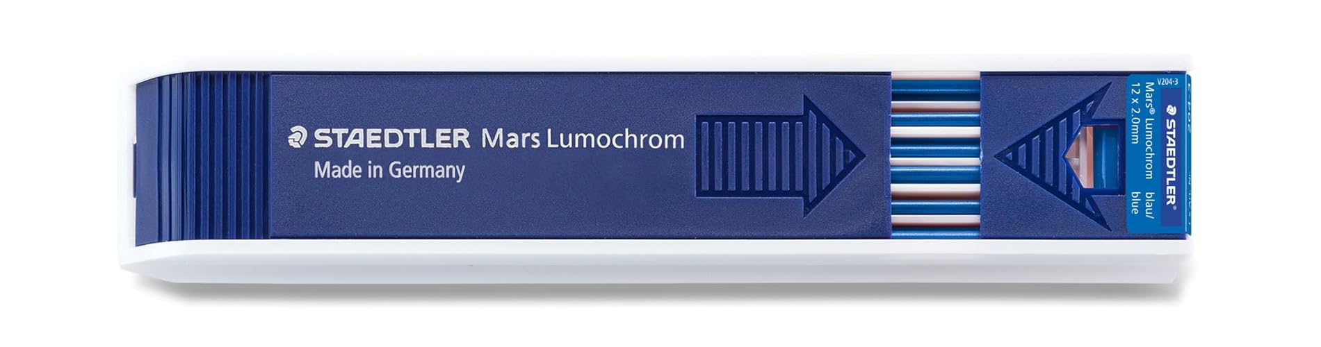 Staedtler Mars Carbon Lead, 2mm, Blue, 12 Lead (204-3)