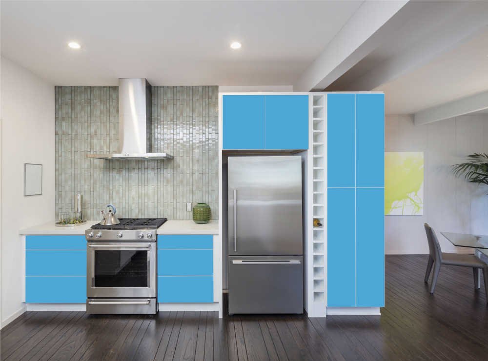 ORAFOL - Your Design Oracal 631 Rouleau de film adhésif décoratif pour voitures, meubles et cuisine Bleu clair mat 31 cm x 20 m