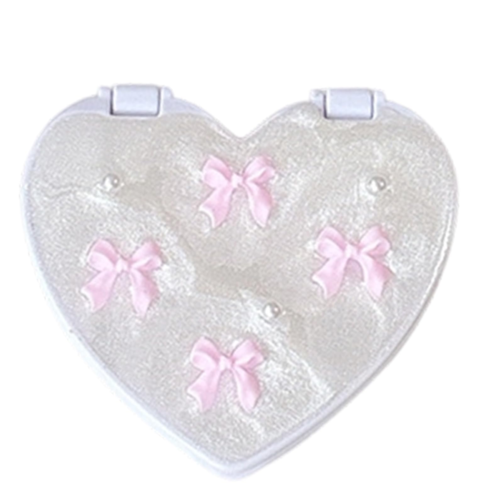 Tfaoys G Decorative Mirrour For Phone Heart Shaped Resin Decor Accent With Reflective Center For Desk Shelf Vanity Corner Bedroom Room Display Decor Minis Phone Mirrour Decorative Heart Accent Reflective Resin