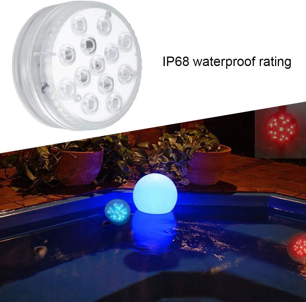 01 Submersible LED Lights, Reusable Underwater Pond Lights for Aquarium for Swimming Pool for Vase for Fish