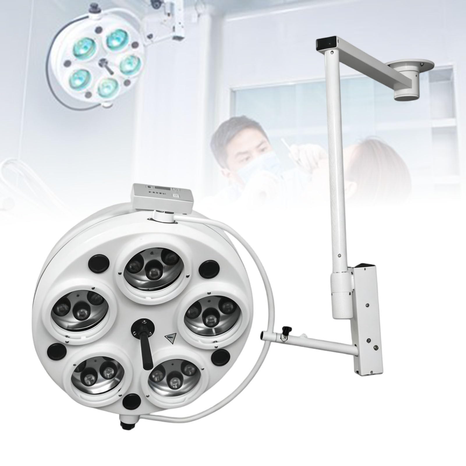 ExoticaBlend Exam Light Medical, Surgical Light, Ceiling Mounted LED Shadowless Examination Lamp, LED Dental-Oral Light Lamp, for Gynaecology Outpatient Medical Examinations