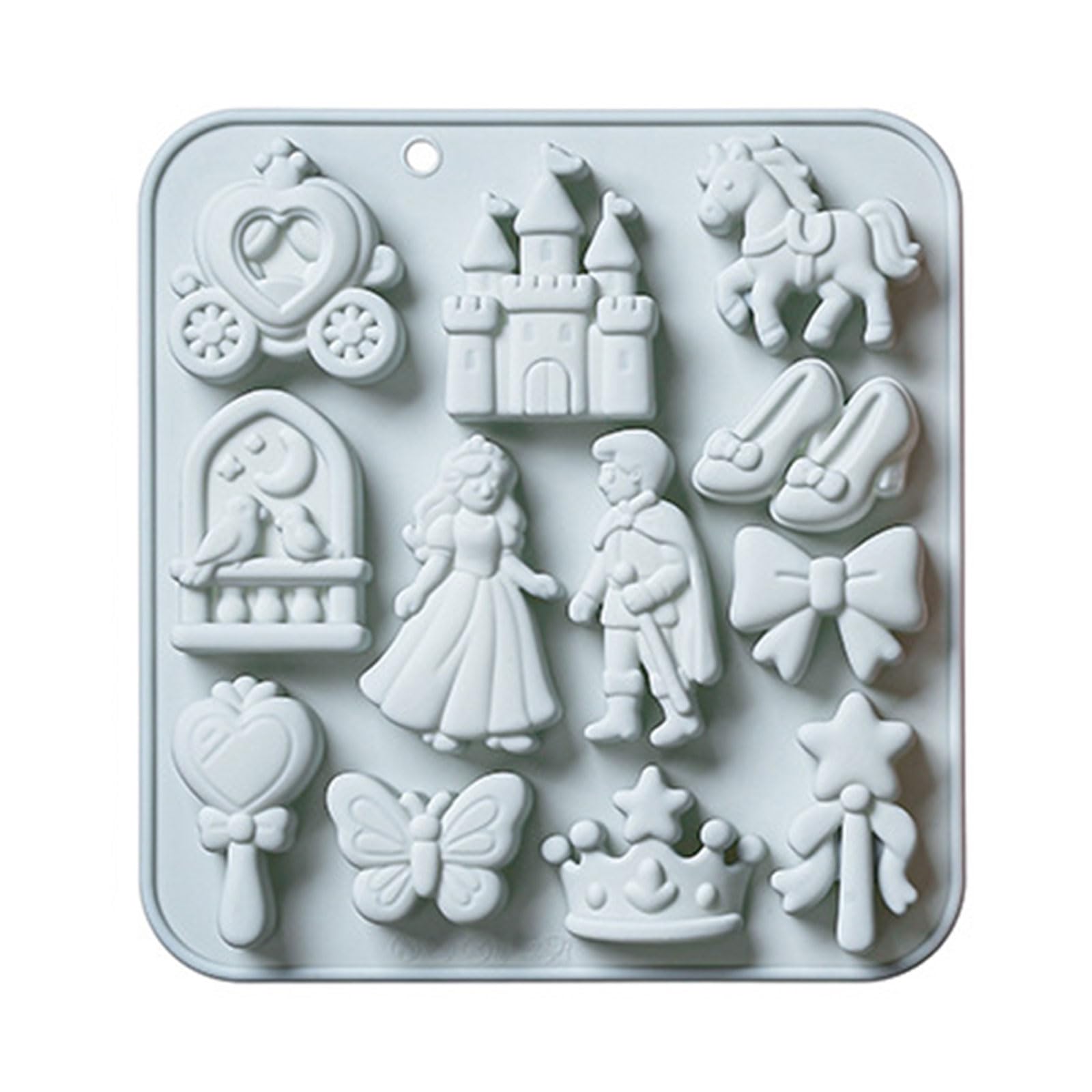 Xjdzineq Multipurpose Princess Silicone Suitable for Chocolate Ice and Soap Making Silicone Baking