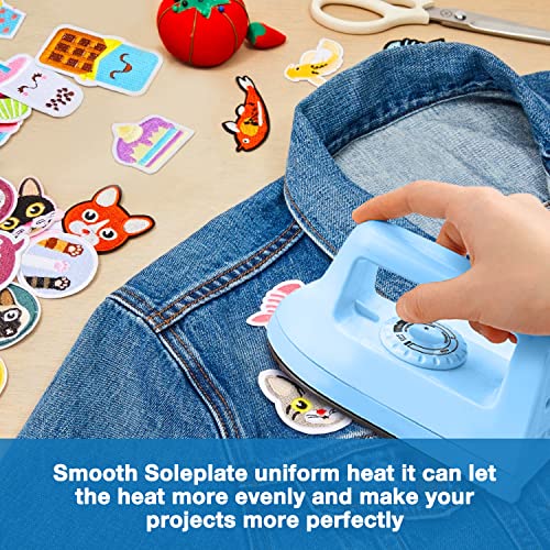 image for Hommtina Mini Iron for Clothes, Travel Iron Small Electric Heat Press 