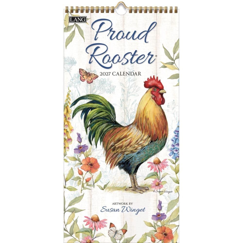 Proud Rooster 2027 Vertical Wall Calendar by Susan Winget