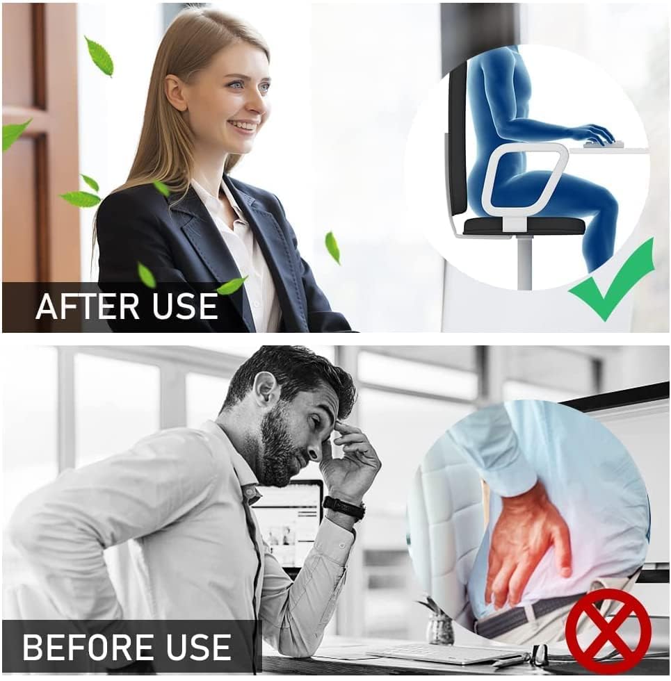 Image of Foot Rest for Under Desk at Work - Ergonomic Foot Stools for Under Office Desk - Rocking Footrest with Roller Massager - Leg Rest for Chair, Computer Gaming - Promote Leg Circulation (Style 3, Black)