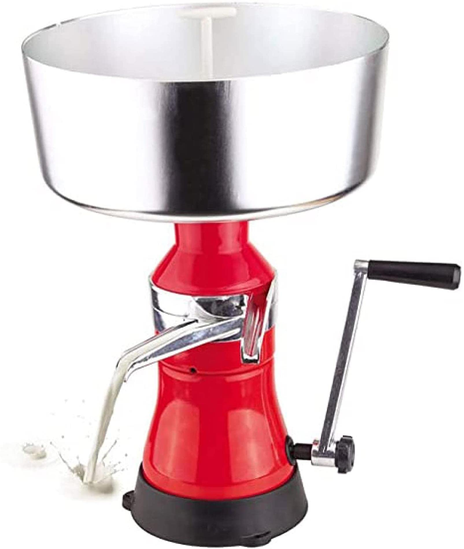 Separador manual de nata/Centrífuga de cocina/Máquina desgrasadora para convertir leche cruda o entera en nata y leche desnatada para leche de oveja, leche de cabra u otros productos lácteos