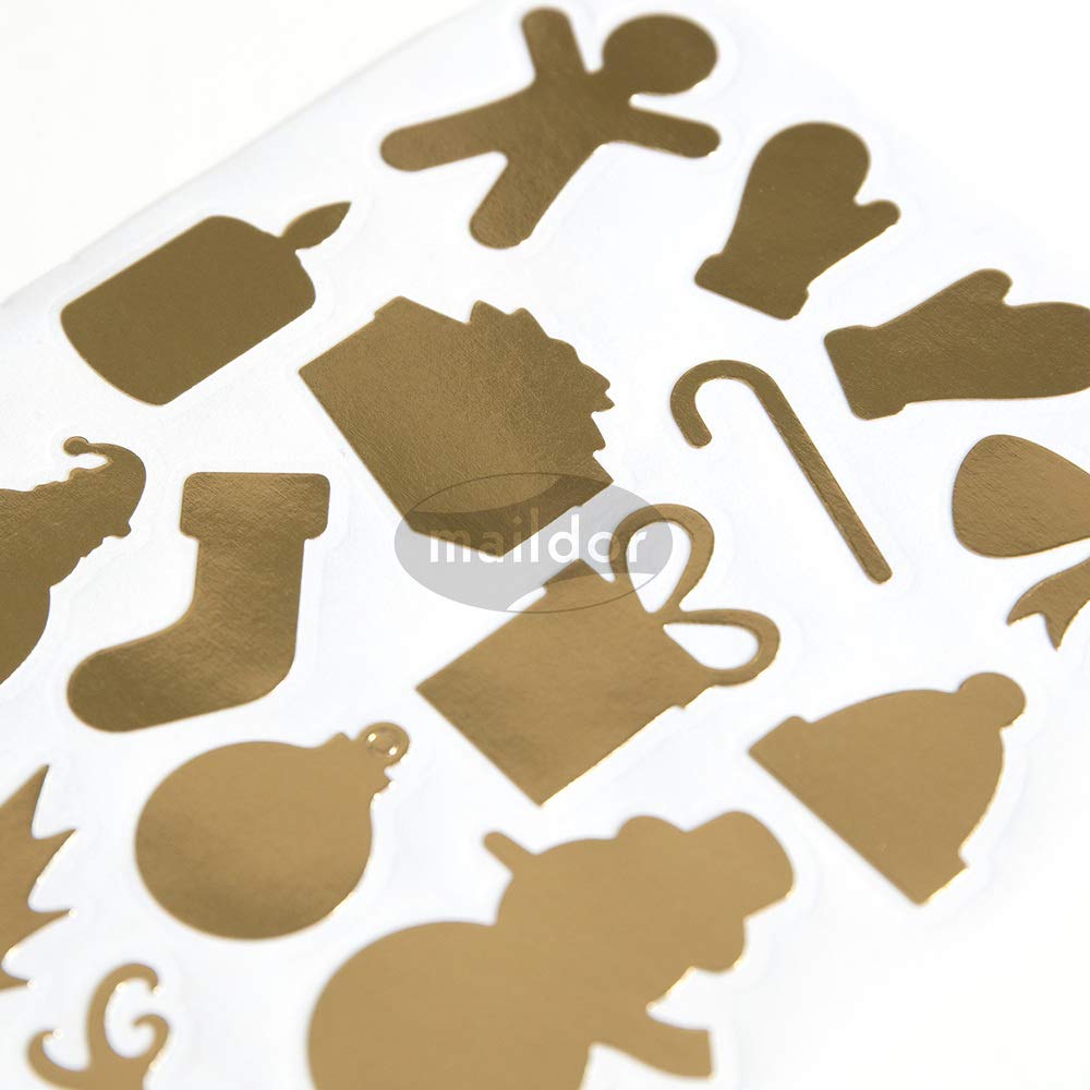 MY MANDARINE Sticker-Pack Initial – 4 Bögen, 212 Sticker Mit Sternen, Für Kinder & Bastelprojekte