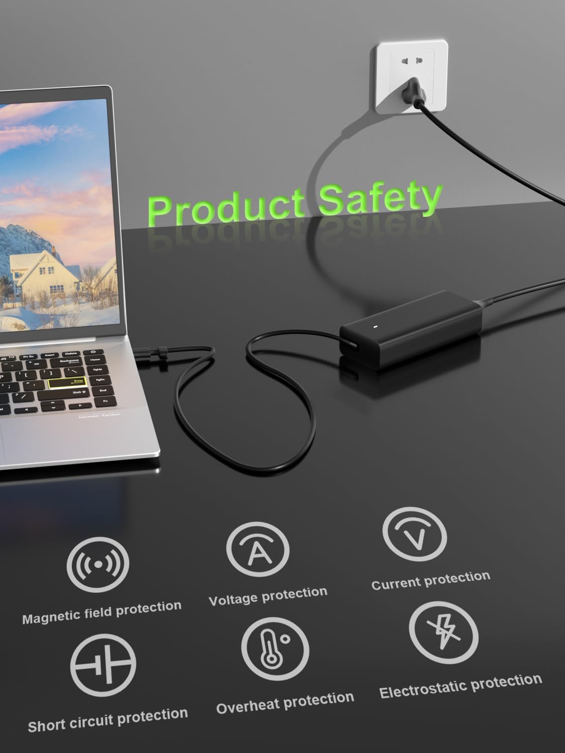 65W USB C Charger Compatible with Dell Pro 13 14 16 Xps 12 13 9315 7390 inspiron-7306 5620 5310 Chromebook 3100 3110 Latitude 5410 5330 5420 5440 5450 7410 7400 Laptop