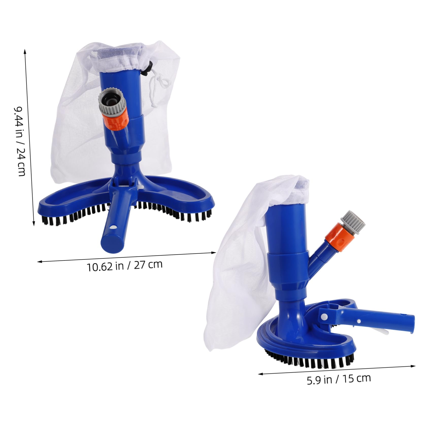 GALPADA Ground Pool Vacuum Head Pool Universal Hose Connection Efficient Brush