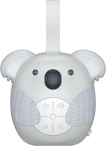 AMIR Máquina de ruido blanco para bebé, máquina de sonido portátil para dormir con temporizador, máquina de ruido de sueño a pilas para bebés