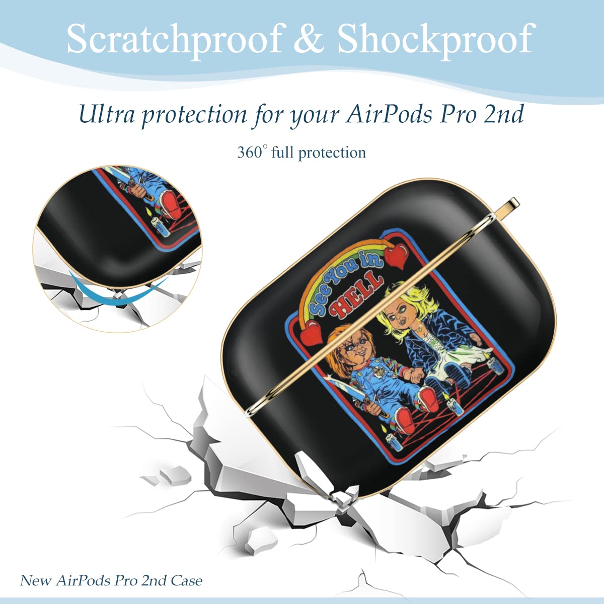 Amazon | チャイルド プレイ チャッキー ホラー映画 AirPods Pro 2 