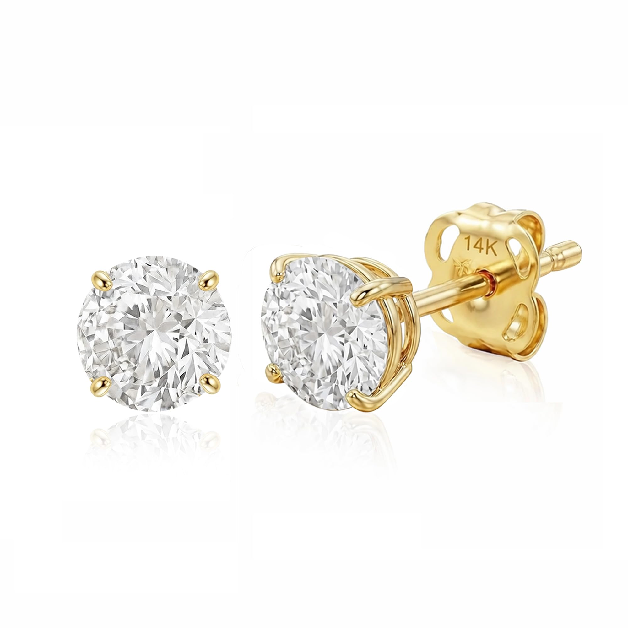 MAX + STONE 14K CZ Stud Earrings