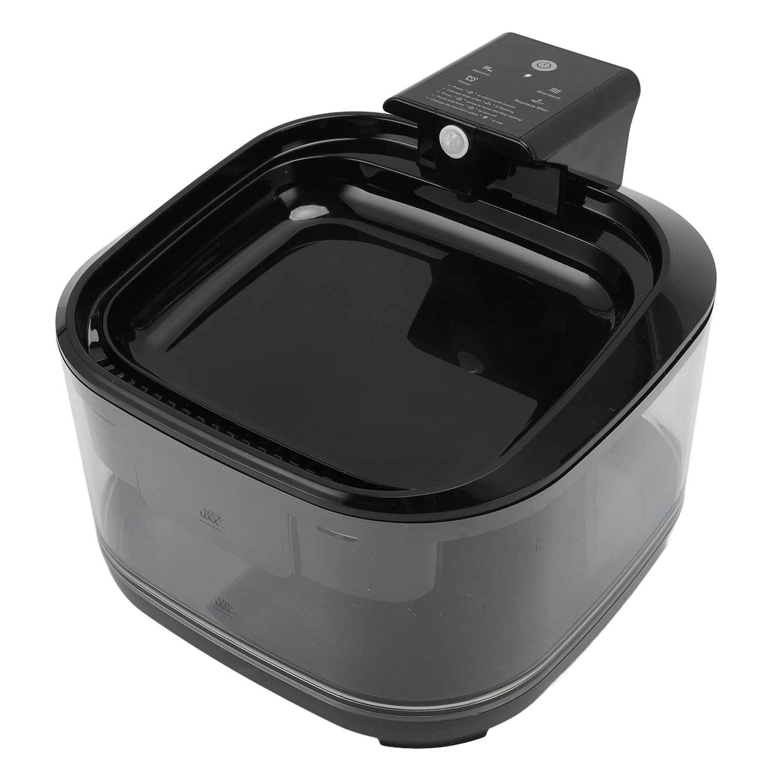 Haofy Fuente de Agua para Gatos de 4,5 L, Dispensador Automático de Agua para Gatos, Fuente de Silenciosa de Gran Capacidad para Mascotas con Triple Filtración para, Perros (Black)