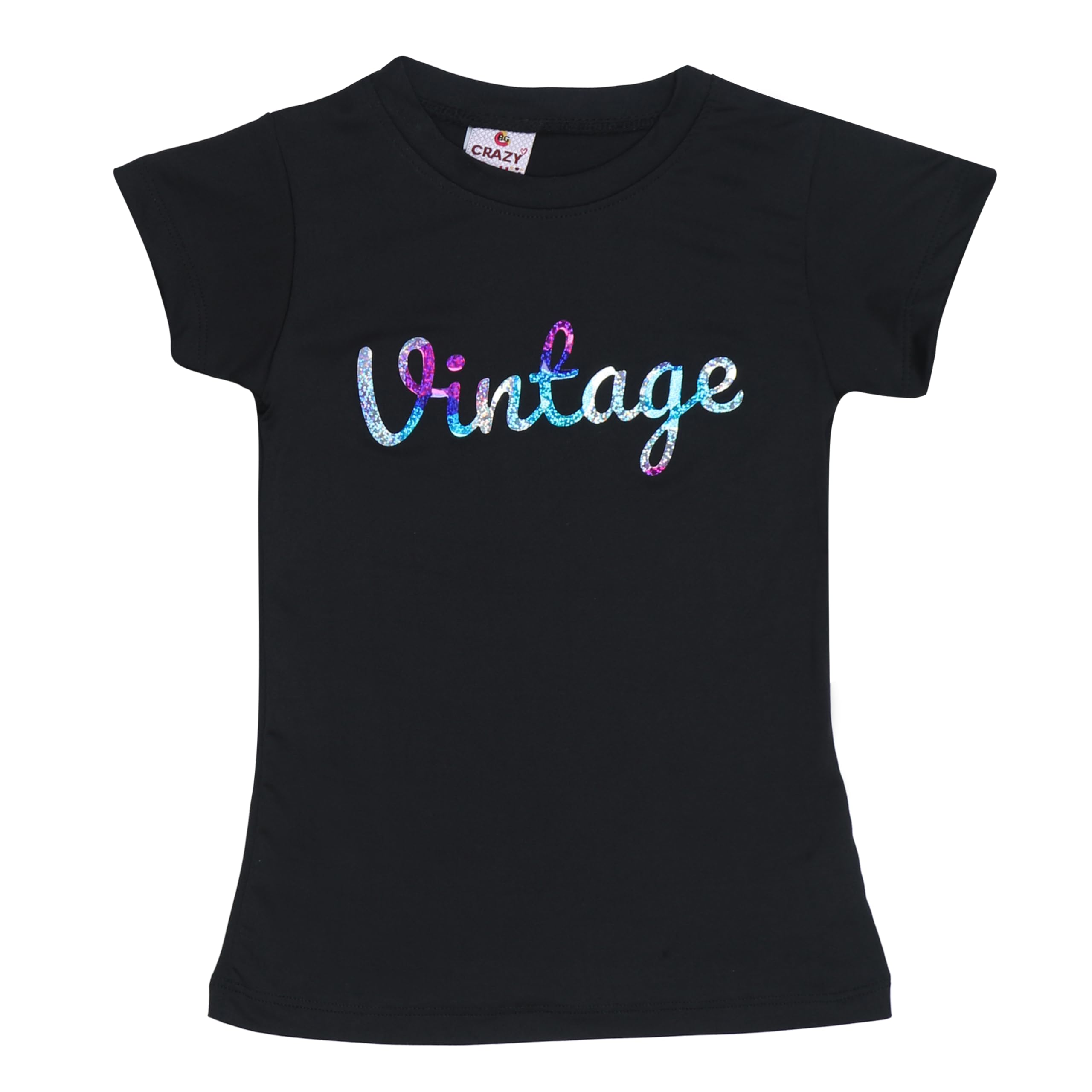 BG - ORIGINAL crazyBlack Colour Premium Girls T-Shirt