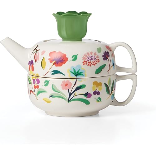Kate Spade New York Garden Floral Tea, one size, White