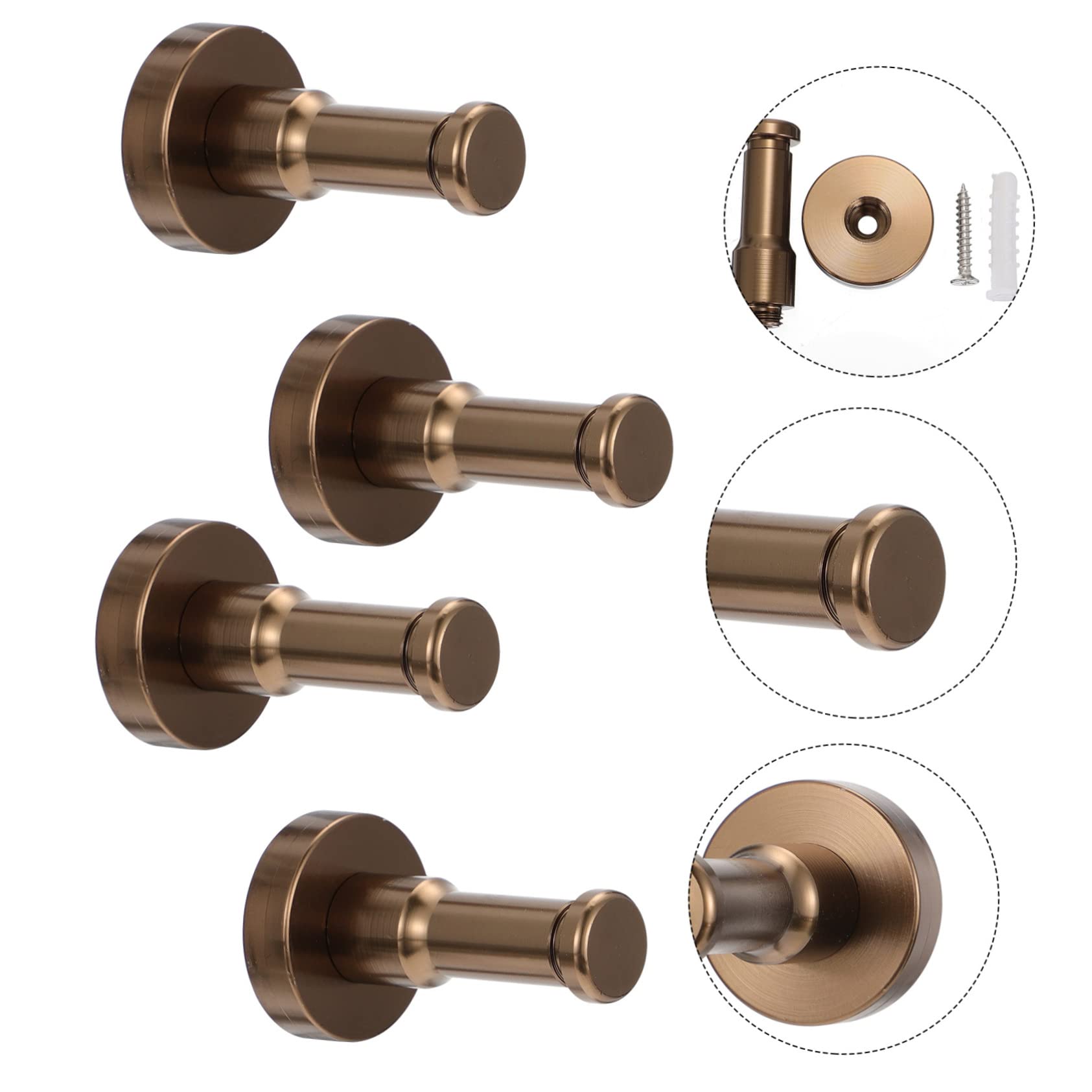 VASDEV Perchas de Gancho, Colgador de Pared para Sombrero Negro, Perchero para Ropa montado en la Pared, Clavijas para Abrigos, Gancho para Colgar en la Pared, Gancho para Colgar, colgado