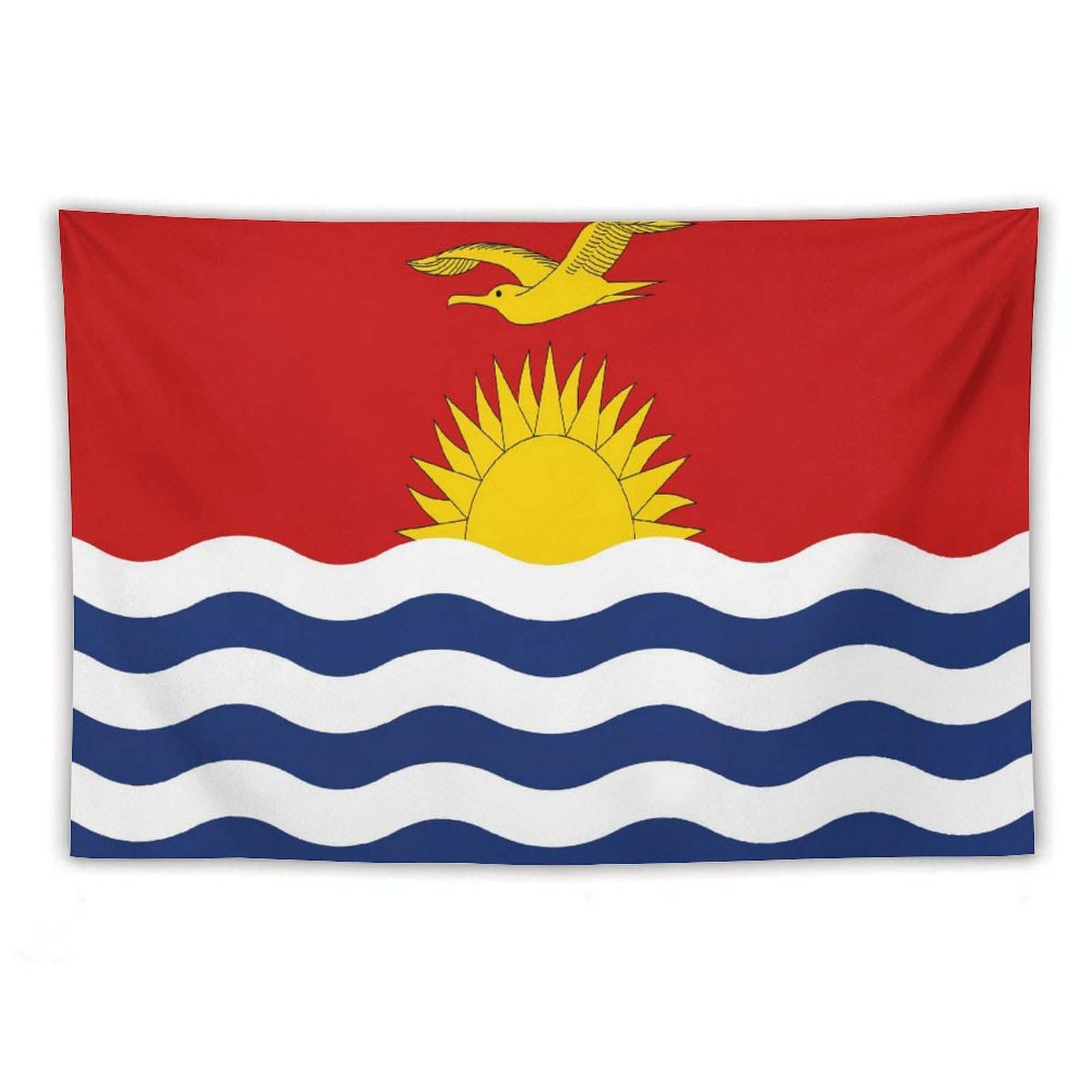 XingFox Kiribati Flag Tapestry Wall Hanging, National Flag Art Wall Decoration Tapestry, For Bedroom Living Room Dorm Home Decoration, 40"x60"