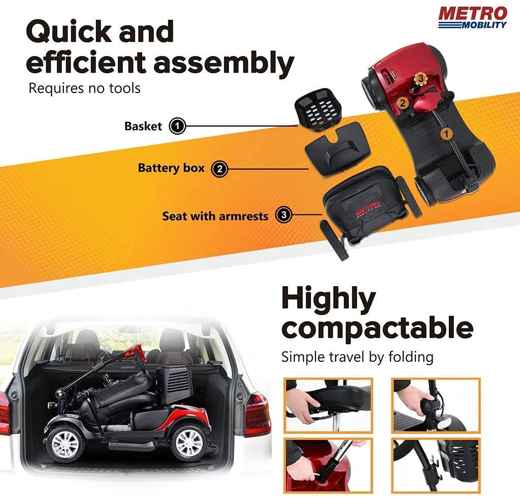 Metro Mobility 4 Wheel Foldable Mobility Scooter For Adults - View #2