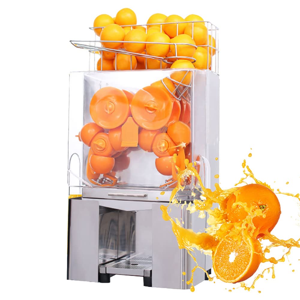 Spremiagrumi Elettrico, 120 W Commerciale Spremiagrumi In Acciaio Inox Spremiagrumi Spremiagrumi Macchina Spremiagrumi, 22-30 Arance Al Minuto, Per Negozio Bar Ristorante Uso