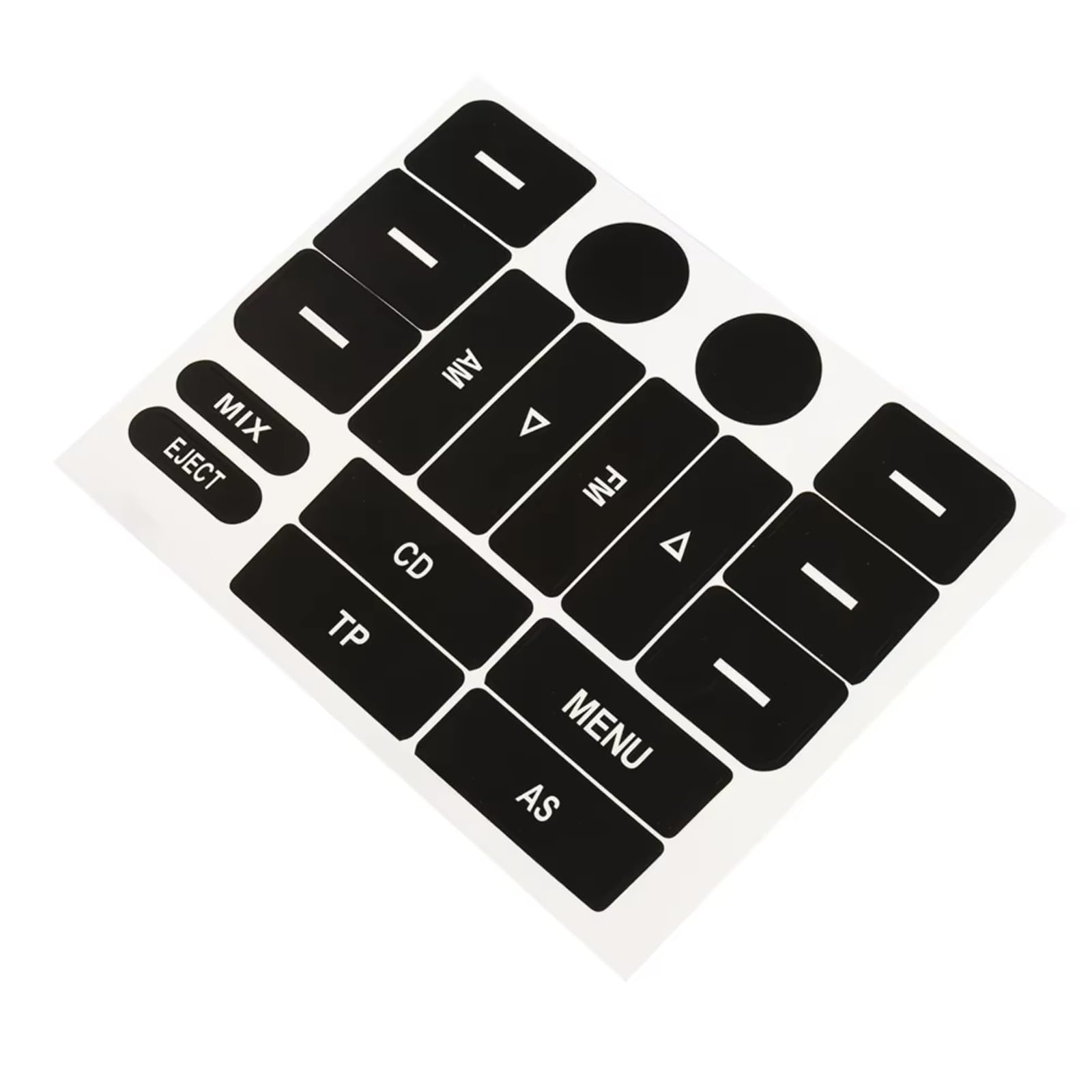 Car Button Stick Compatible with VW Golf for MK5 for Passat Radio Knobs Repair Sticker Button Radio Button Repair Sticker Decals Car FM Radio Accessories