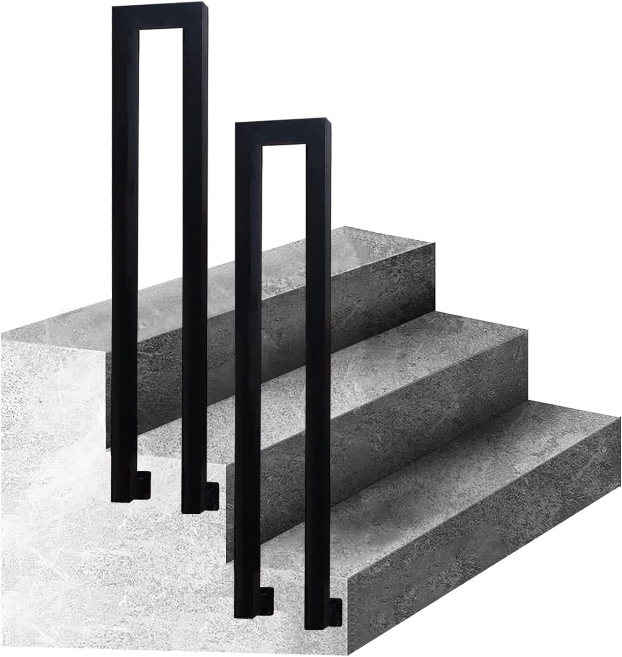 Rampe d'escalier extérieur de sécurité murale pour sécuriser l'accès