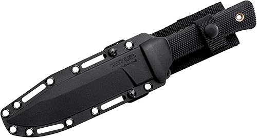 Miniatura 2 de Cold Steel SRK SK-5 Cuchillo de hoja afilada con punta de clip de 6 pulgadas, mango Kray-Ex duradero, cuchillo táctico de hoja fija con funda