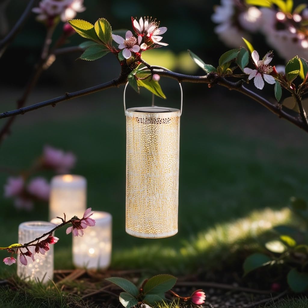 Relaxdays Lampada Solare Per Esterni, Lanterna Ricaricabile, Catena Di Luci Acciaio Da Poggiare 25 5x18 Cm Marrone 85663073