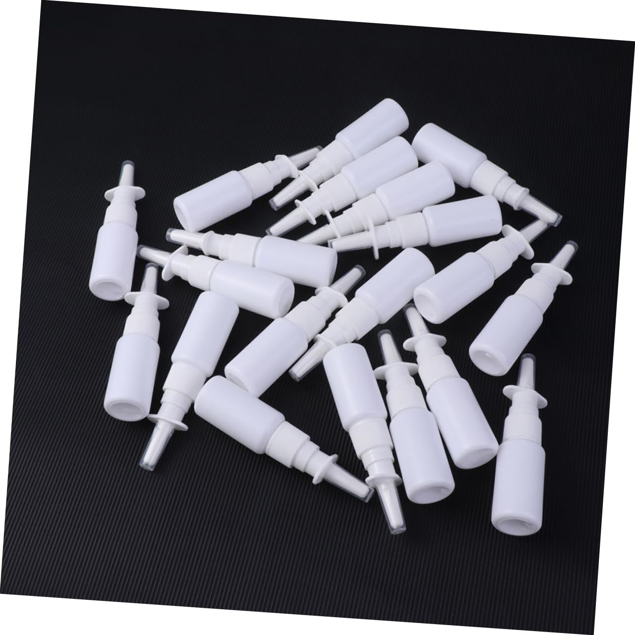 POPETPOP Wiederbefüllbare Sprühflasche 10ml aus Pe, 200 Stück, Weiß | Reise und Outdoor Einsatz, Klare Schutzkappe Inklusive, Leicht und Wiederverwendbar