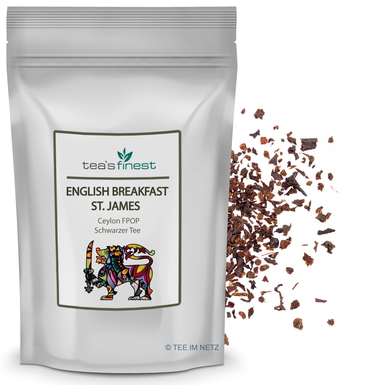 tea`s finest English Breakfast St. James FPOP - Schwarzer Tee (1000 Gramm)