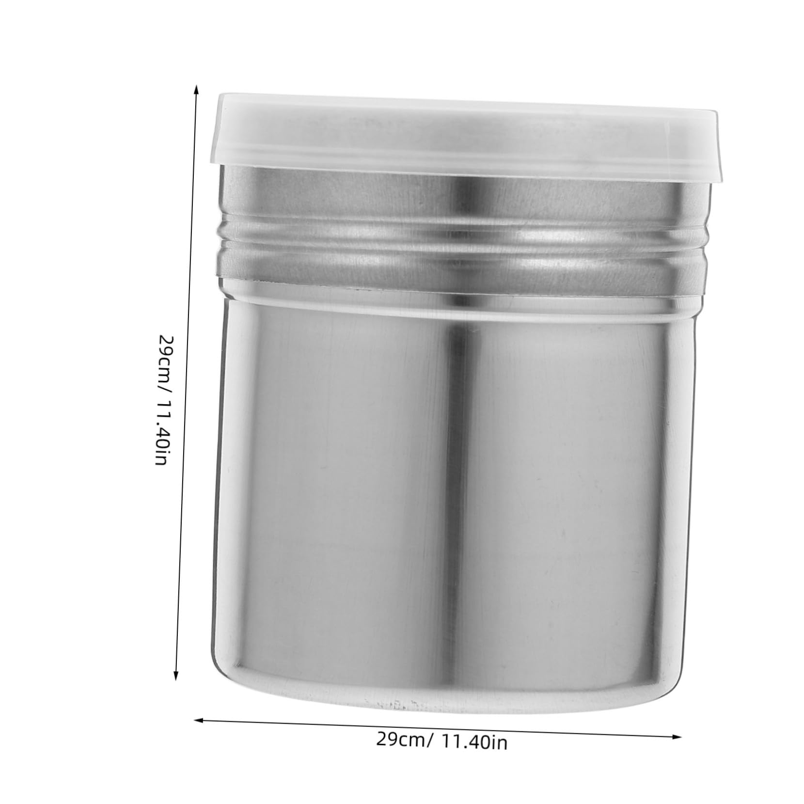 Unomor Stainless Steel Dusting Can for Cocoa Flour Coffee Portable Sifter Bottle Anti-spill Design Long-lasting Use