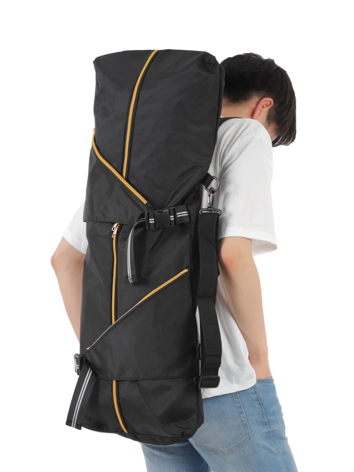 Amazon | LIMSE スケボー リュック ケース 肩パッド付属 スケート