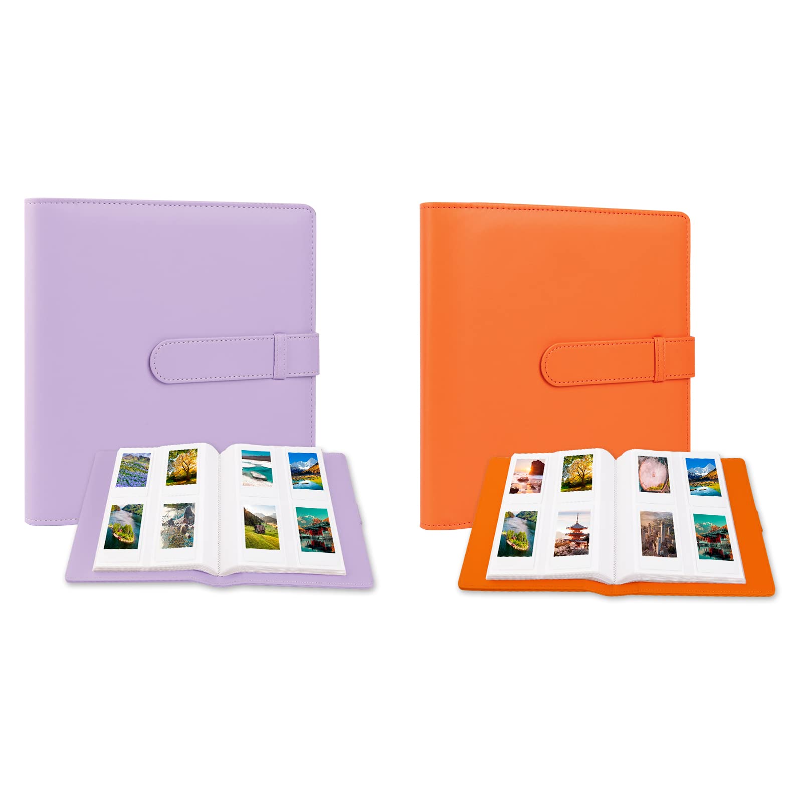 2 Pcs 256 Photos Album for Fujifilm Instax Mini Camera/Polaroid 2”x3” Pictures, 2x3 Photo Album Book for Fujifilm Instax Mini 11 9 90 70 40 8 Instant Camera, Polaroid Snap PIC-300 Z2300 Camera