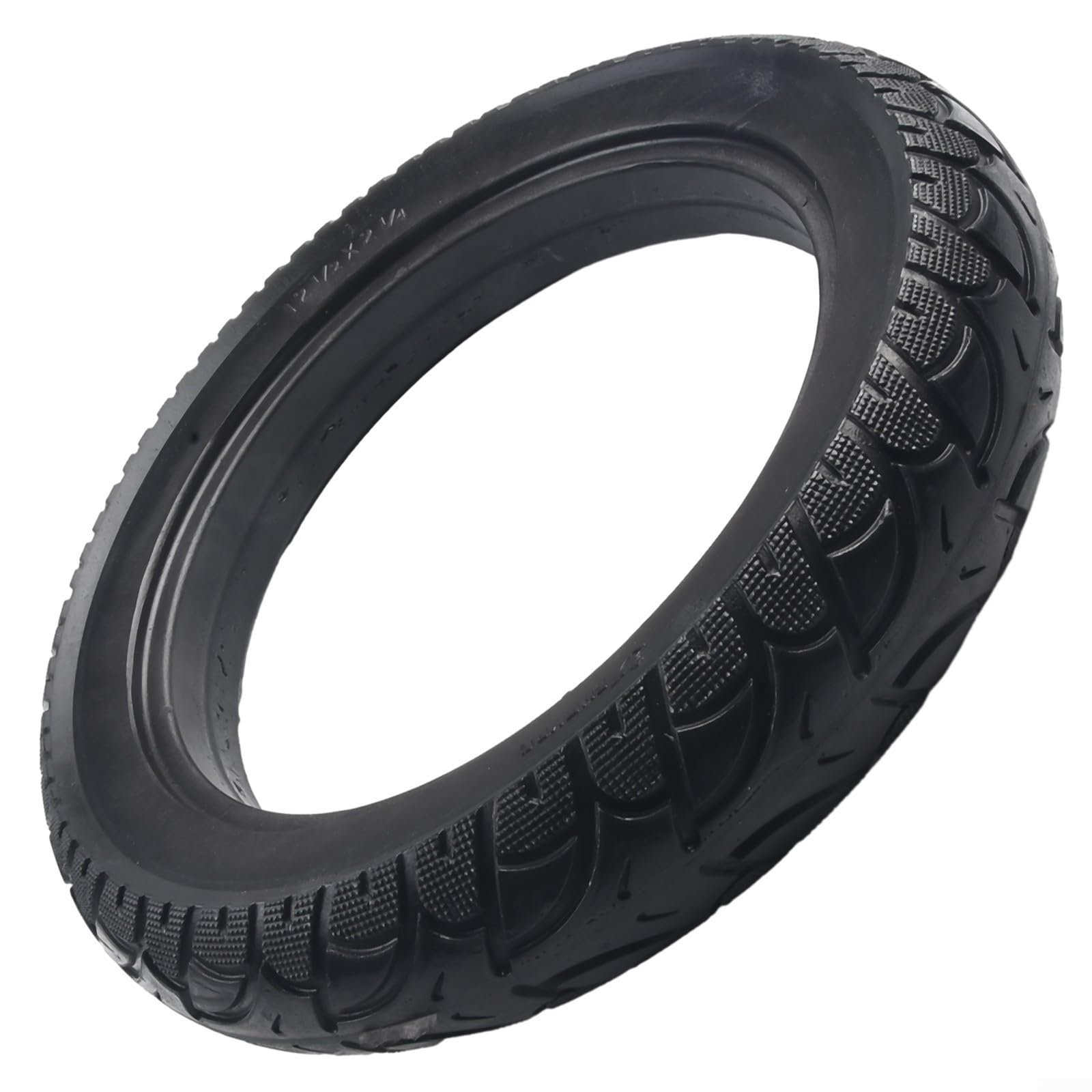 12 /2x2 /4 Solid Rubber Tire, 12 Inch Puncture Resistant Non-Slip Tyre Compatible with For Electric or Scooter, Lasting Off-Road E-Wheel Replacement