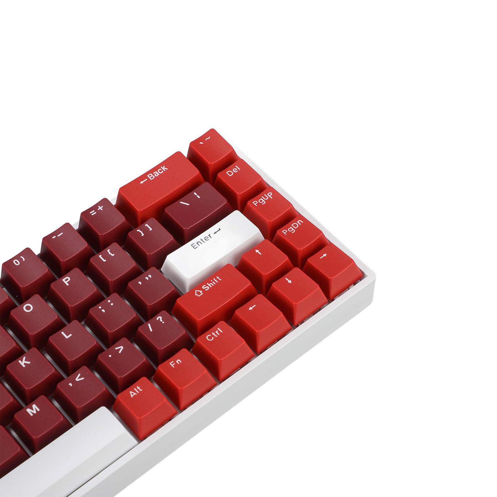 Bewinner Teclado Mecánico con Cable de 68 Teclas, Teclado Mecánico para Juegos Retroiluminado RGB con Interruptor Rojo, Ergonómico para Computadora con Puerto USB, Cable Tipo C, Múltiples