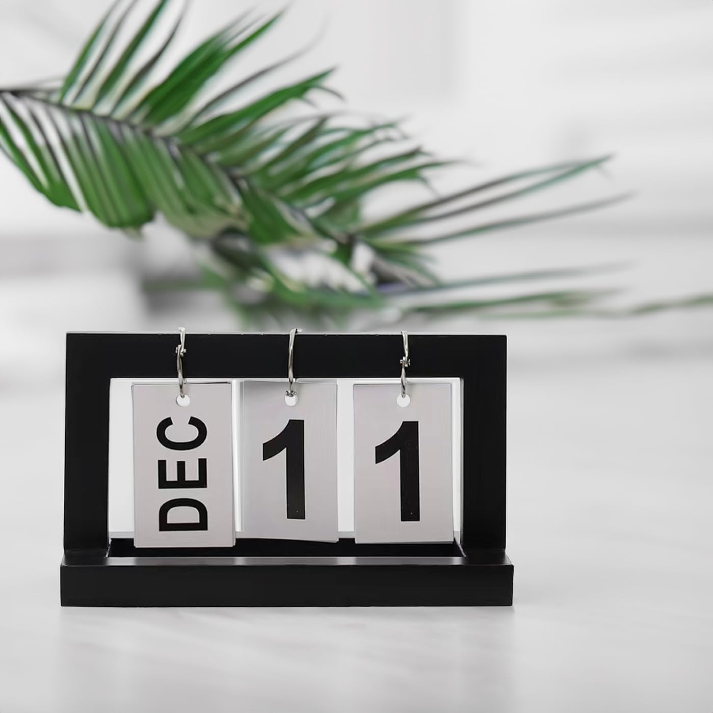 Perpetual Wooden Calendar, Transparent Desk Calendar, Simple 2025 Daily Calendar