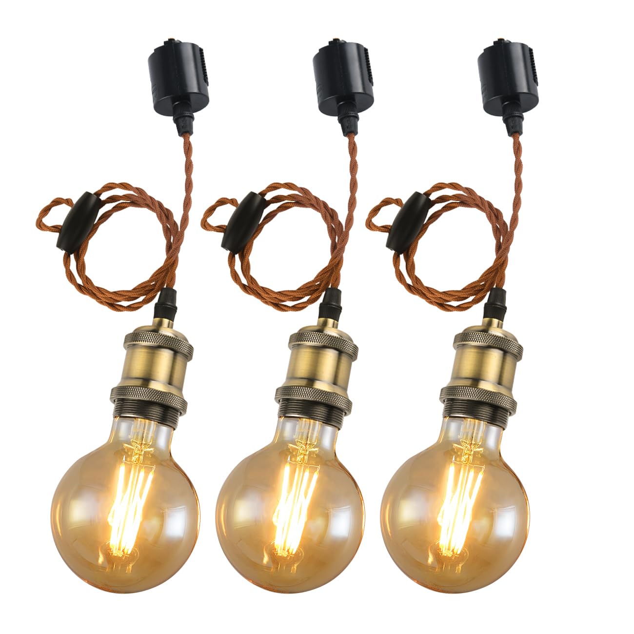 Amazon.co.jp : LVWIT ペンダントライト E26口金 LED電球付き