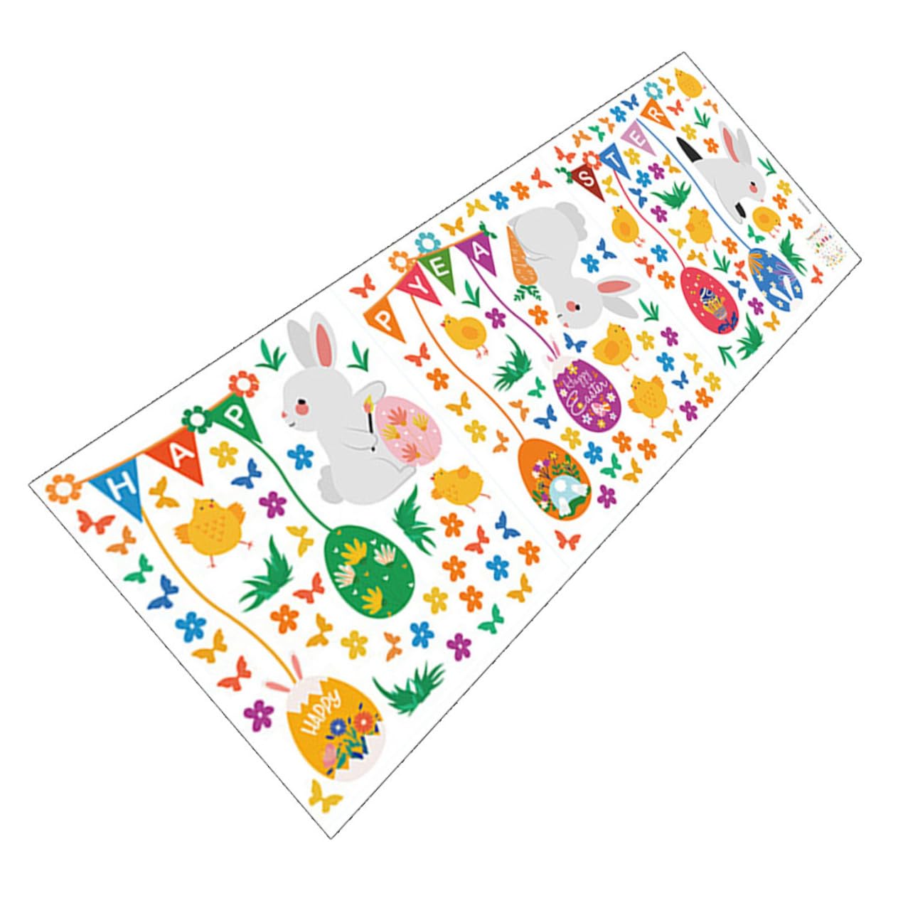 Alipis 5st Wandtattoo Ostern Partygeschenke Ei Partyartikel Für Außendekoration Wandtattoos Füllstoffe Aufkleber Fensterdekoration Zu Ostern Osterdeko Ostern-tapete Pvc