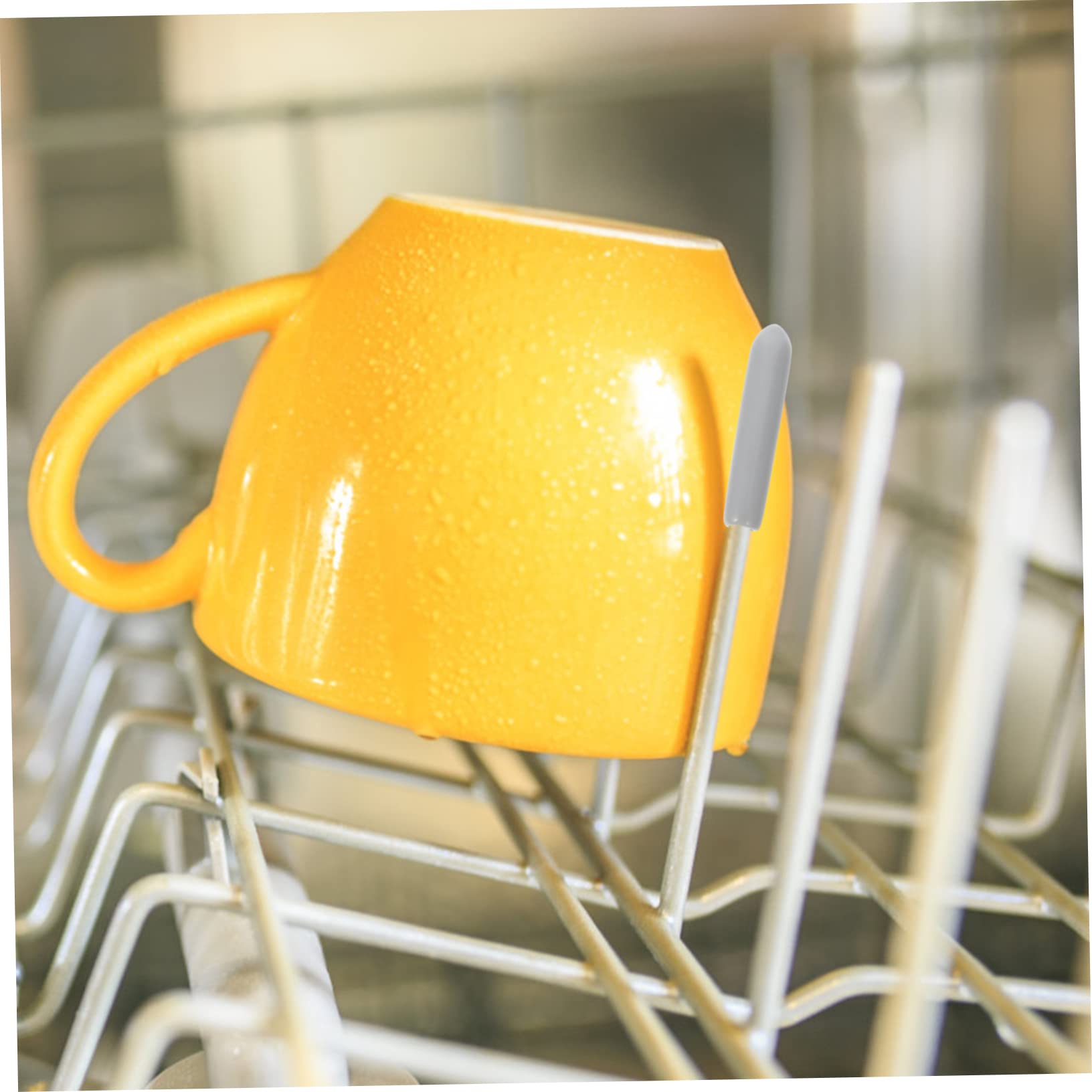 IWOWHERO 200pcs Wire Thread Protector Tip Caps for Dishwasher Rack Durable Shelf Organizer Tine Cover Easy to Install Slip Restores Appearance Compatible with Dishwashers