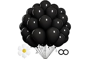 Black Latex Balloons 12 Inch - 100 Pack