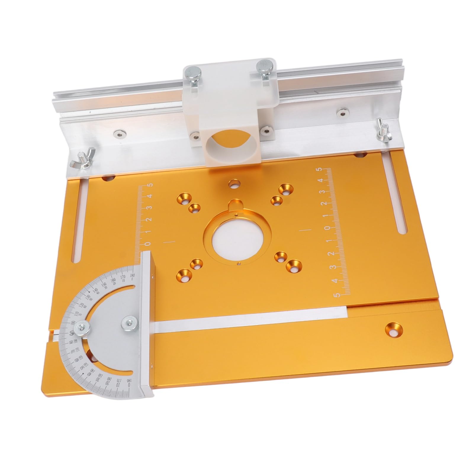 Piastra Inserto per Tavolo Router in Alluminio con Design Compatto per Lavorazione del Legno e Fai da Te