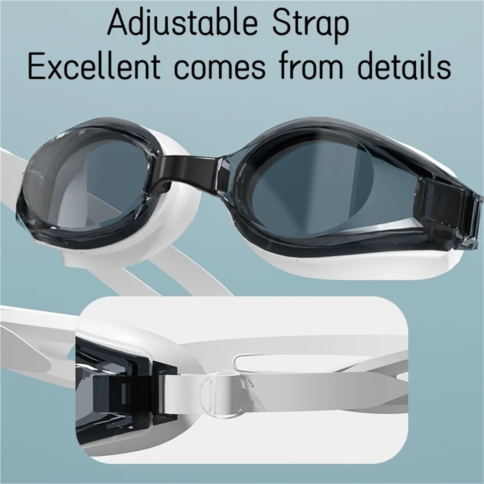 1 pieza gafas de natación unisex antivaho impermeables Para Deportes | Gafas de natación for adultos, gafas de natación ajustables sin fugas